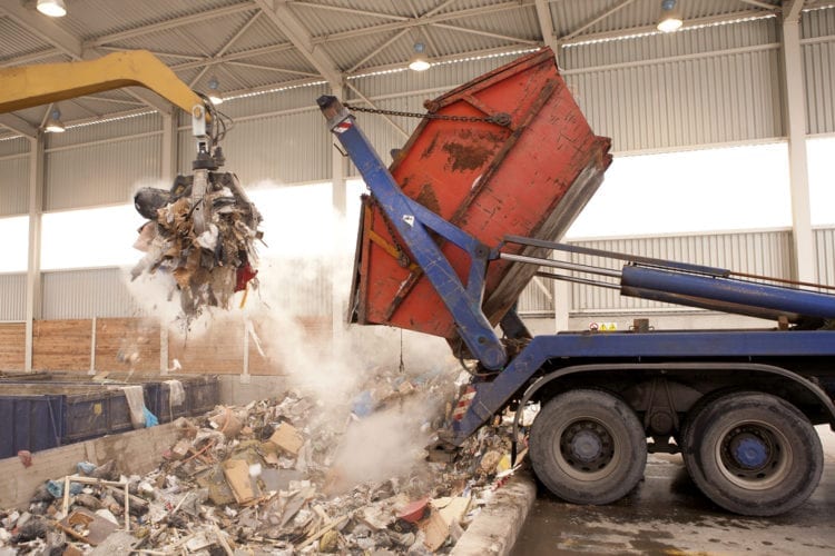 grab hire for construction waste removal